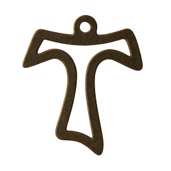 Křížek Tau - přívěšek (plast)