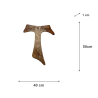 Kříž - TAU velký (Pokoj a dobro) 50cm
