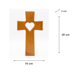 Kříž - průřez srdce 28cm