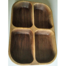 Miska - obdélník dělená