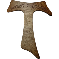 Kříž - TAU velký (Pokoj a dobro) 50cm